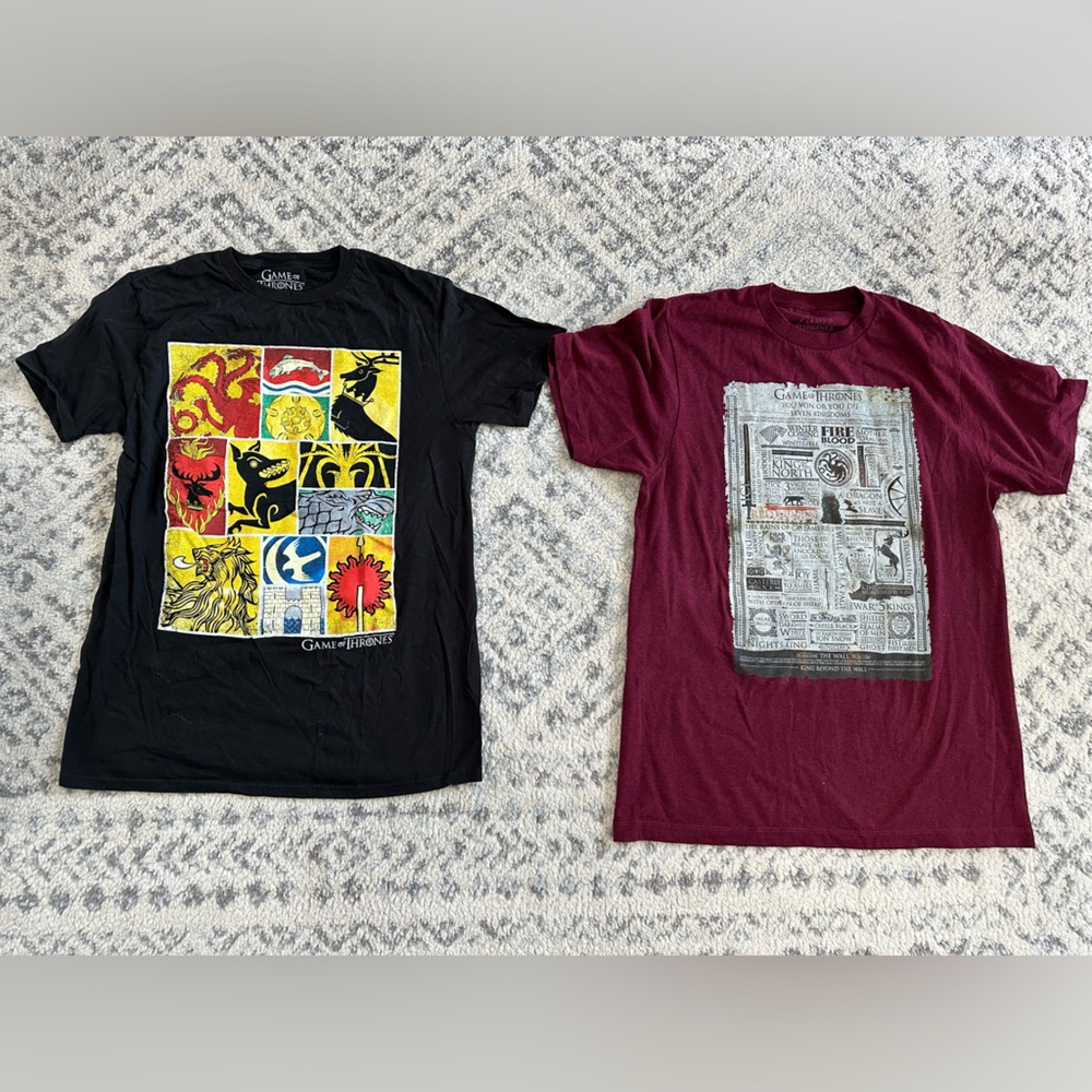 Men’s Game of Thrones T-Shirts Bundle Size M